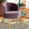 Baxton Studio Baptiste Glam and Luxe Grey Velvet Fabric and Gold Finished Wood Accent Chair 175-11235-Zoro - alternate 3
